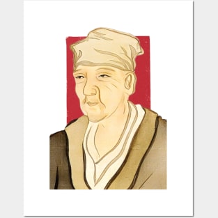 Japanese Poet Matsuo Bashō illustration Posters and Art